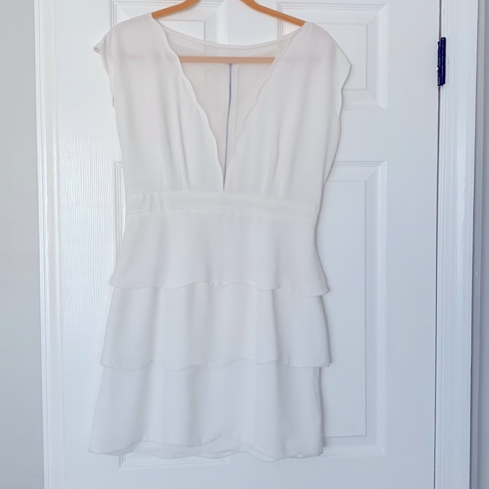 💗Anthropologie Tiered White Dress - NWOT💗